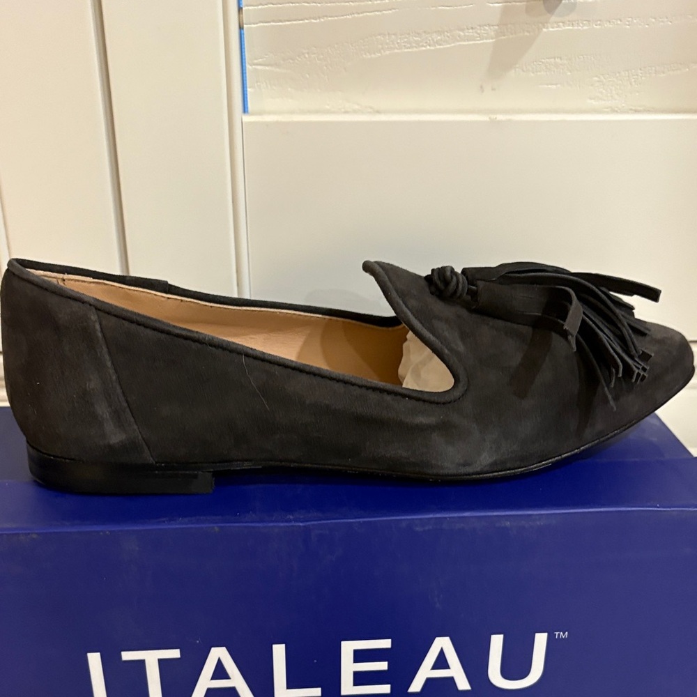 Italeau Women's Iron Suede Loafers - Picture 9 of 16
